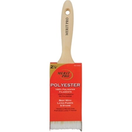 Merit Pro 45 2.5 in. 100 Percent Polyester Beavertail Brush 652270000460
